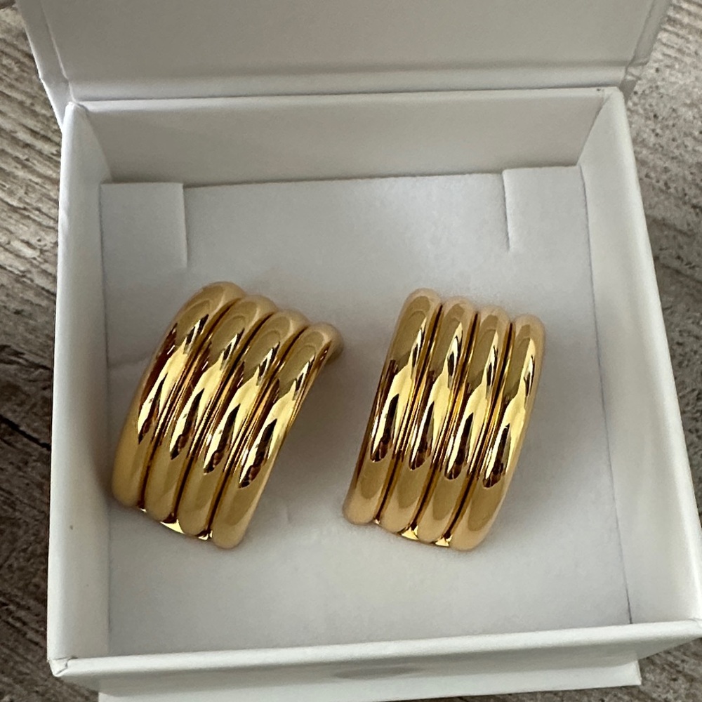 Heaven Mayhem Statement Gold Earrings